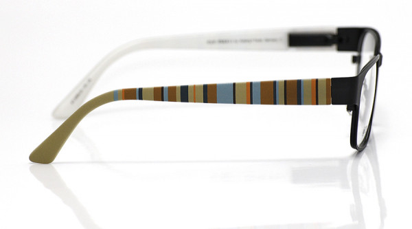 eye:max Wechselbügel 5566.04 Kunststoff Vertikale Streifen beige,rotbraun 135mm