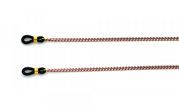 Brillenkette aus Metall - rose